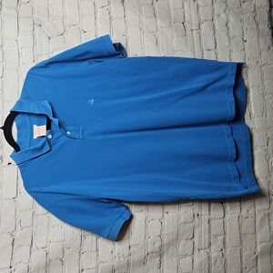 Brooks Brothers 346 Blue Polo 100% Cotton Slim Fit Large